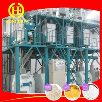 Running Kenya Corn Maize Wheat Flour Meal Grits Mill Milling Machine