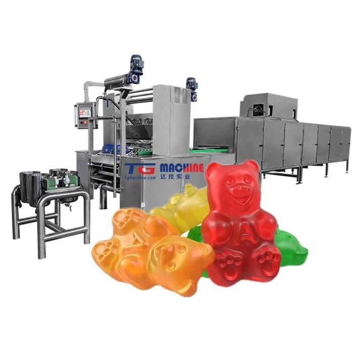Small Fully Automatic Gummy Bear Candy Making Machine Vitamin Gummy Bears Making Machine Jelly Candy Machine