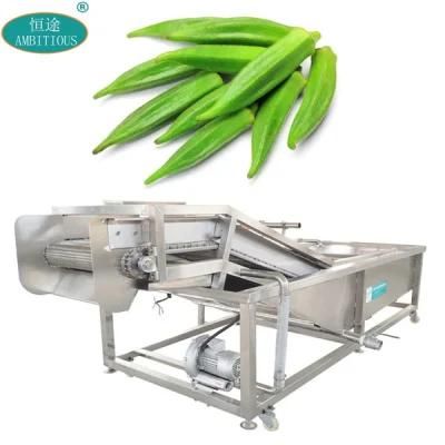 Water Spray Vegetables Washing Machine Water Jet Okra Bubble Washer