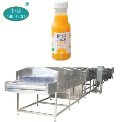 Jar Tunnel Pasteurization Machine Price Continuous Fruit Juice Pasteurizer