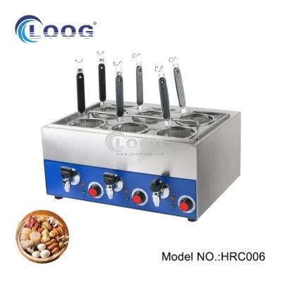 New Design Commercial Stainless Steel 6 Grids Noodle Cooking Machine Heavy Duty Table Top ...