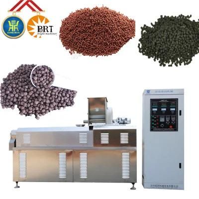 Chinese Twin-Screw Extruded Aquatic Floating Fish Feed Pellet Manufacturer Processing Line ...