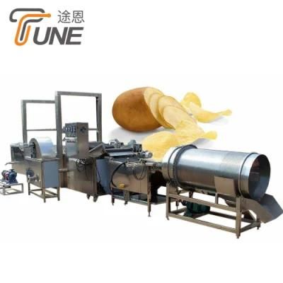 Supermarket 300kg/H Potato Chips Making Devices Machinery