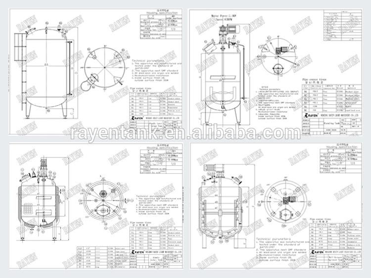 SUS316L Stainless Steel Shampoo Mixing Tank Soap Mixing Tank