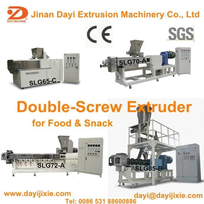 Wheat Flour Corn Puff Twin Screw Food Snack Extruder Machine