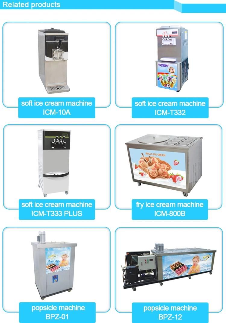 Thailand Flat Pan Stainless Steel Roll Fried Ice Cream Machine