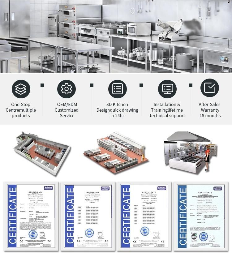 One-Stop Solution Buffet Project Design Cafeteria Kitchen Equipment Catering Chafing Dish Set Restaurant Buffet Equipment