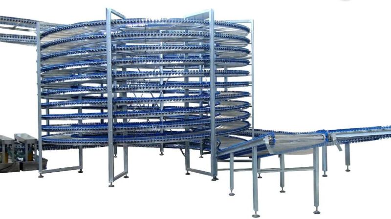 Frozen Bread Toast Food Conveyor Belt System Cooling Machinery Price