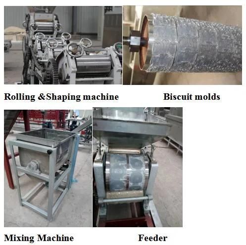 High Capacity Full Automatic Biscuit Making Machine Different Shape Can Be Customized