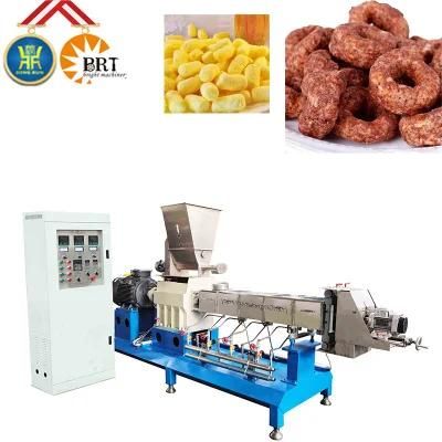 Snack Food Machine Corn Puffed Snack Food Processing Line Double Screw Extruder