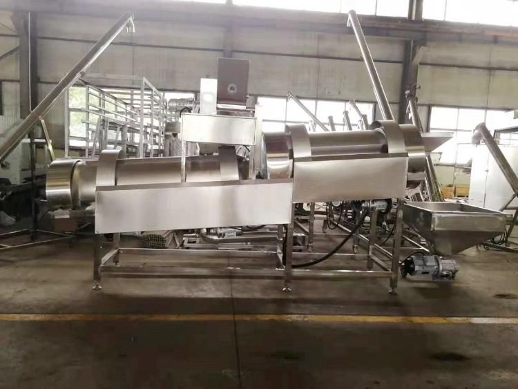 Automatic Capacity 120-150 Kg/Hr Extrusion Baked Puffed Snacks Processing Line