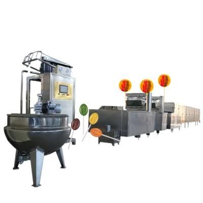 2021 High-Tech Professional Lollipop Candy Machine with Depositing Production Line