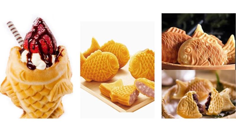 Hot Sale Commercial Fish Ice Cream Mixed Waffle Baker