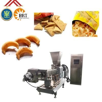 No pollution bugles fried snacks production line machinery factory
