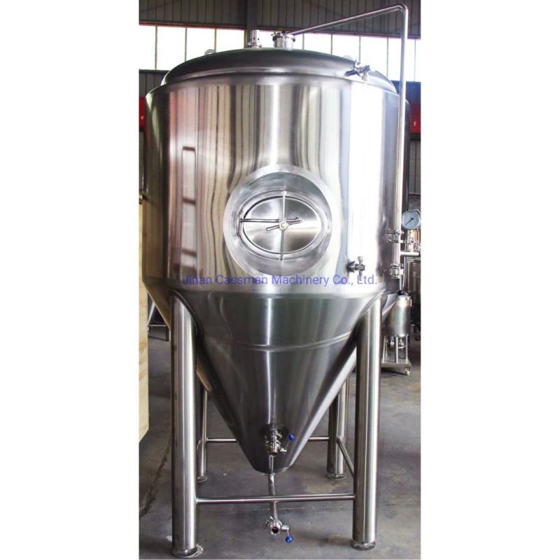 Cassman 2000L 20bbl Brewery Beer Conical Fermentador with Dimple Cooling Jacket