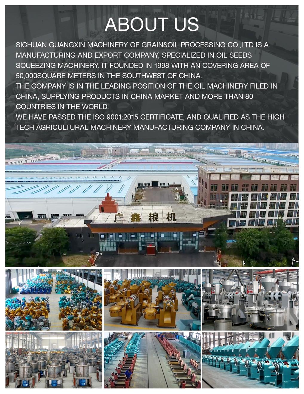 Big Screw Oil Plant 20tpd-50tpd Oil Processing Line for Sunflower Peanut