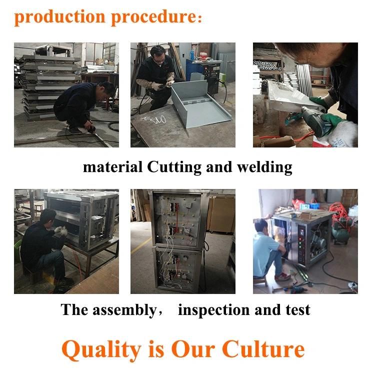 Factory Outlet Commercial Two Deck Four Tray Gas Oven
