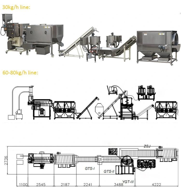 Automatic Popcorn Making Machine American Butterfly Popcorn Processing Line