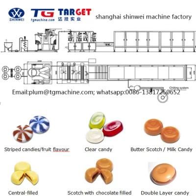 Two Color Two Flavor Kopiko Hard Candy Depositing Complete Machine Line