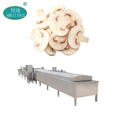 Blancher Conveyor Vegetables Boiler Cooking Machinery Industrial Mushroom Blanching ...