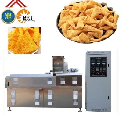 Continuous Deep Fried Chip Snack Mill Manufacture Machine Cereal Basing Snack Factory ...
