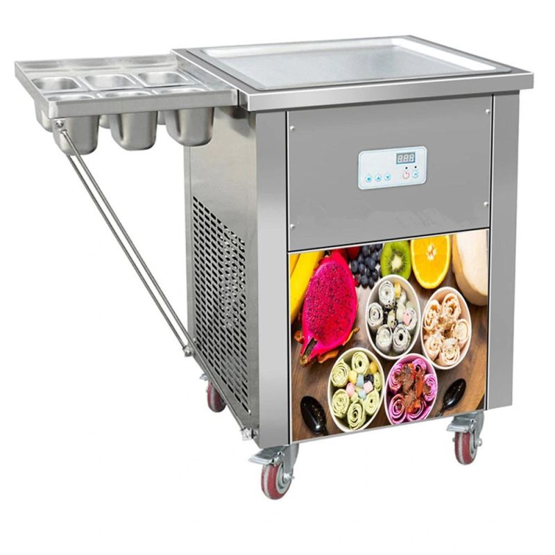 Commercial Use Icecream Cold Plate Machine Rolls Machine