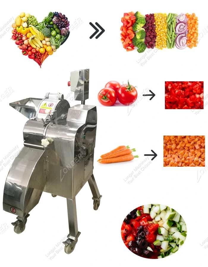 Electric Fresh Mango Cutter Vegetable Cube Cutting Machine