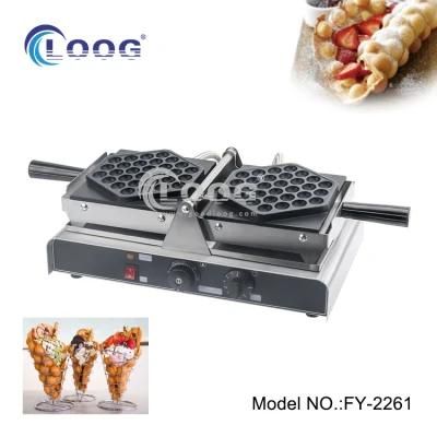 Goodloog Commercial Egg Puff Maker QQ Egg Waffle Machine Stainless Steel Egg Waffle Maker ...