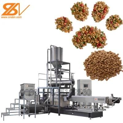 100-2000kg/Hr Industrial Automatic Wet Dry Animal Pet Dog Cat Food Extruder Fish Feed ...
