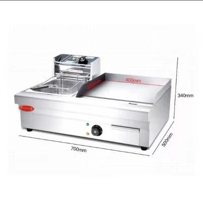 Industrial Batch Frying Machine Banana Chips Frying Machine Batch Fryer with Griddle ...