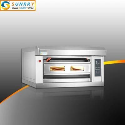 Glass Door Single Deck Commercial Bakery Gas Oven