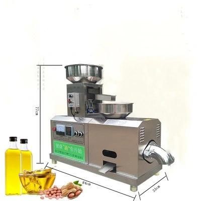 Automatic Household Oil Press Machine Sunflower Oil Making Machine Screw Oil Mill Sesame Peanut Oil Extraction Machine