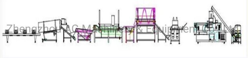 High Capacity Frying Snack Food Production Line Bugles Chips Making Extruder