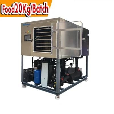 20kg Food Industrial Heat Conductive Oil Cryogenic Vacuum Freeze Dryer