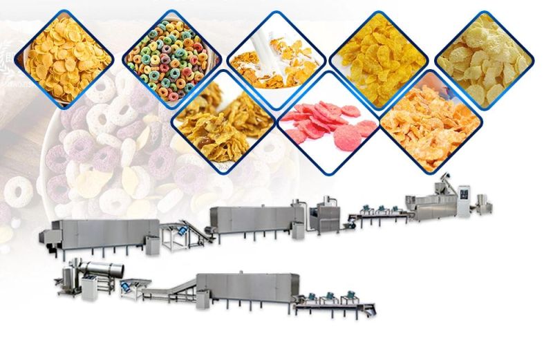 China Supplier Automatic Best Price Instant Breakfast Cerealcorn Flakes Making Machine
