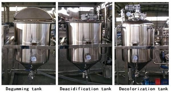 Automatic deodorization stainless steel oil refinery machine oil refinery