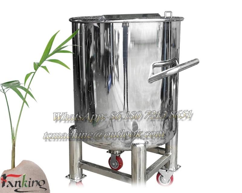 Movable Stainless Steel Tank for Milk Reception Tank Dump Tank 200L