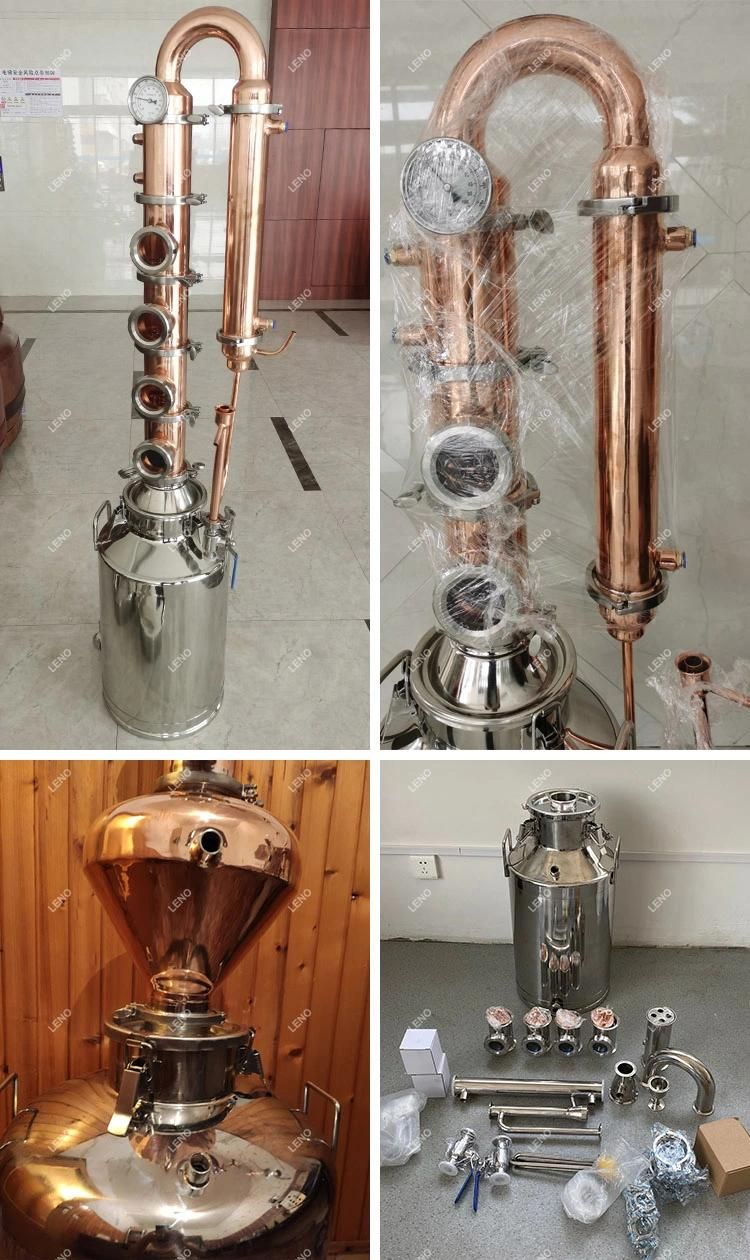 400L Steam Jacketed Tank Boiler/Copper Distiller Column/Price Distillation Equipment