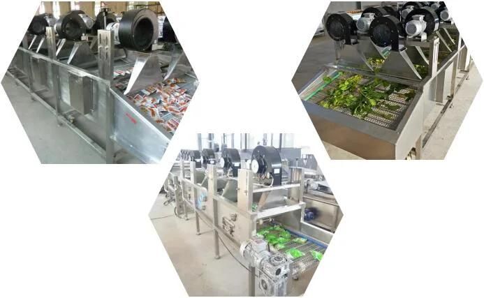 Air Knife Vegetable Air Dewatering Potato Crisp Deoiler Dryer Machine