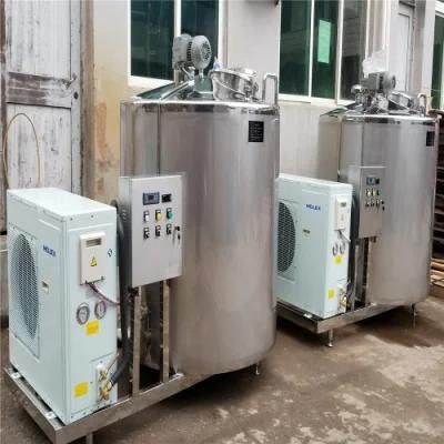 Sanitary Stainless Steel Air Compressor Milk Chilling Cooling Vat for Factory