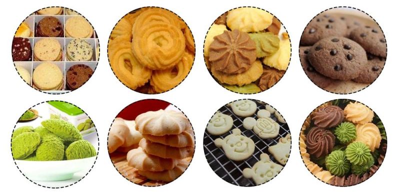 100kg/H PLC Control Panel Cookies Making Machine