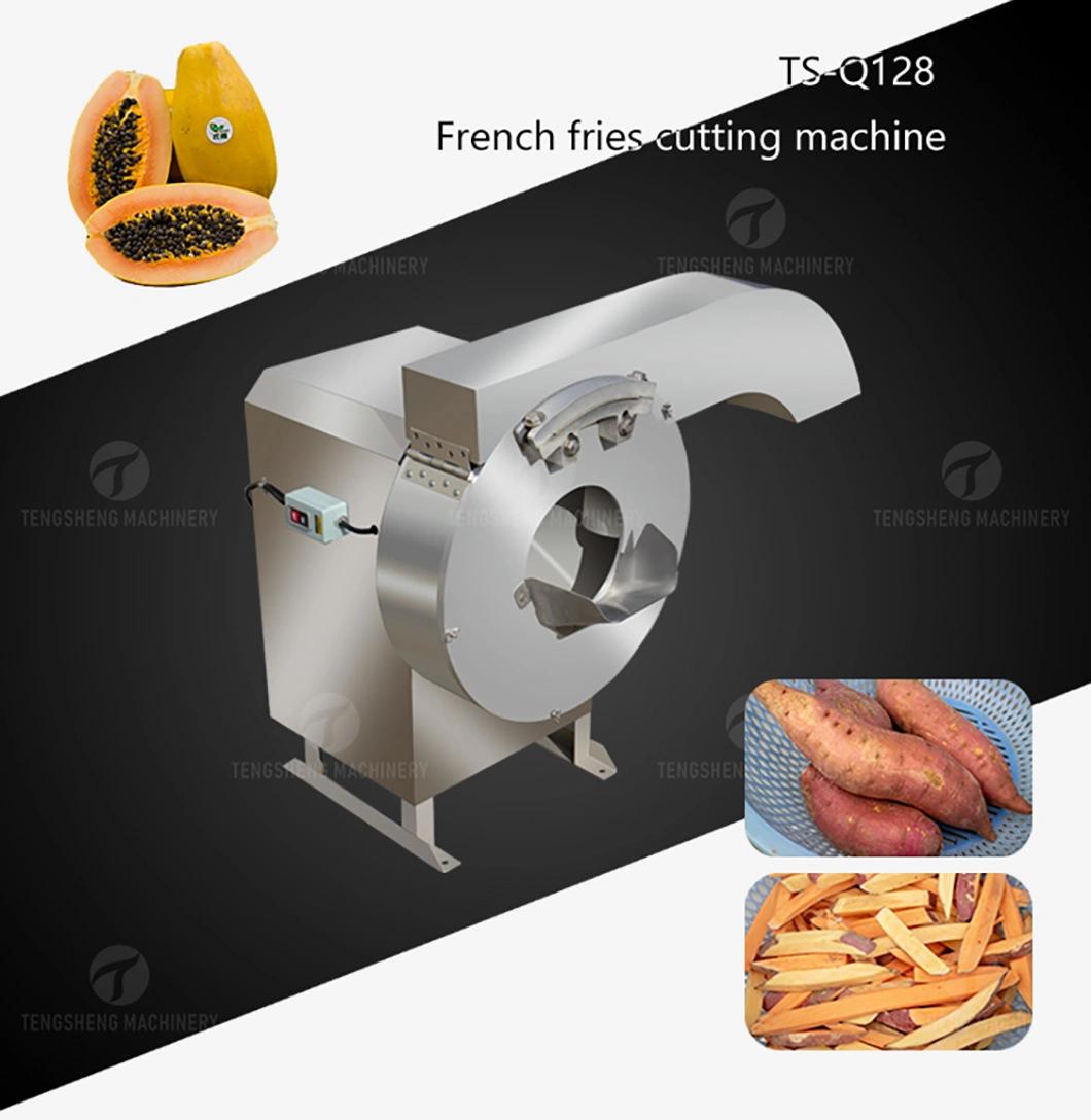 Food Industrial Electric Vegetable Cutter French Fries Cutting Onion Chopper Fruit Strips Sweet Potato Slicing Machine (TS-Q128)