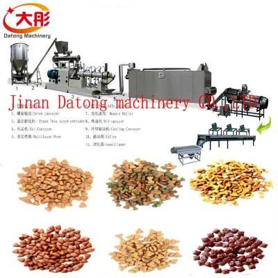 Automatic Twin Screw Dry Dog Feed Pellet Making Extruder Price