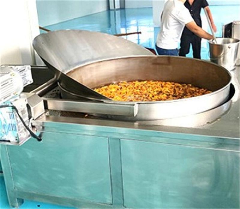 Commercial Gas Fryer with Temperature Control Pork Rinds Mushroom Chicken Frying Machine