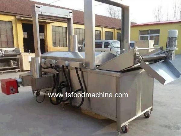 Automatic Continuous Belt Conveyor Gas Donut Fryer Machine