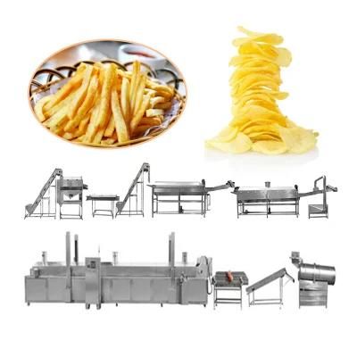 Semi-Automatic Potato Chips Production Line Frozen French Fries Making Machine