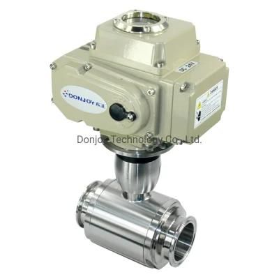 Donjoy Hygienic Ball Valve with Electric Actuator