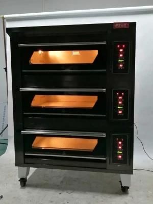 3 6 9 12 15-Tray Bakery Kitchen Appliance Used Bread Deck Electric Oven for Saudi Arabia ...