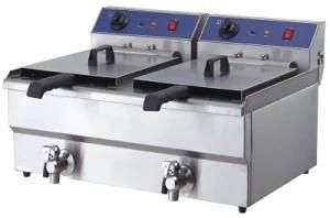 Electric Deep Fryers for Chiken with Oil Outlet