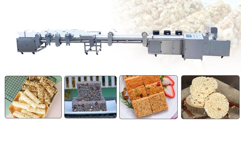 Automatic Snack Peanut Cereal Sesame Candy Granola Bar Making Machine